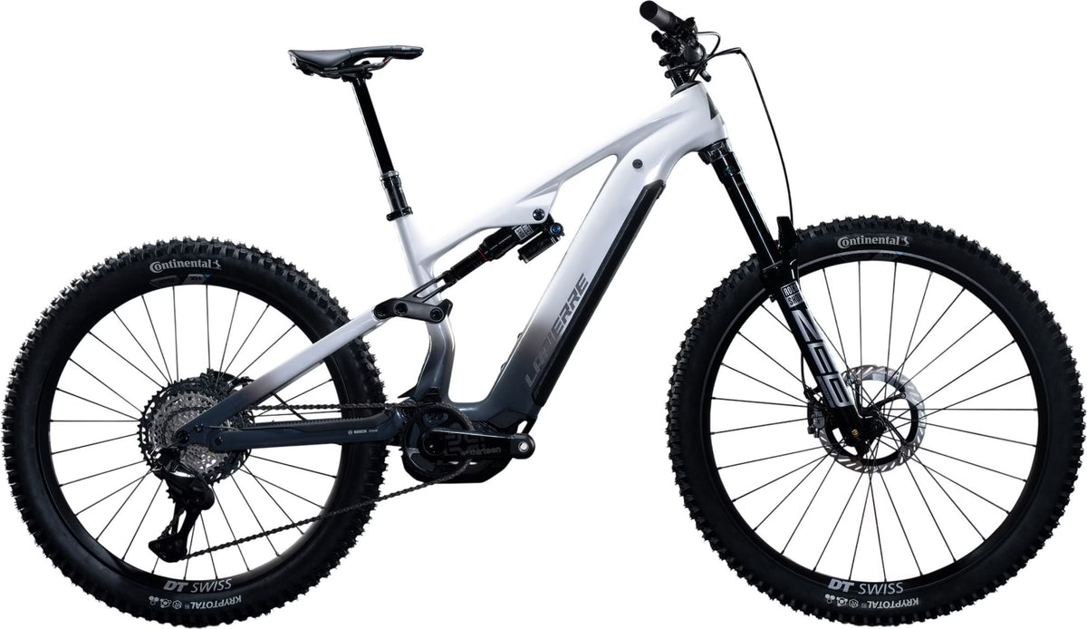 Lapierre Overvolt AM CF 10.8 – VTT Électrique Carbone Bosch 800Wh 120 Nm Shimano XTR 12v MX 29/27.5" – Blanc/Gris 2026 – Taille S