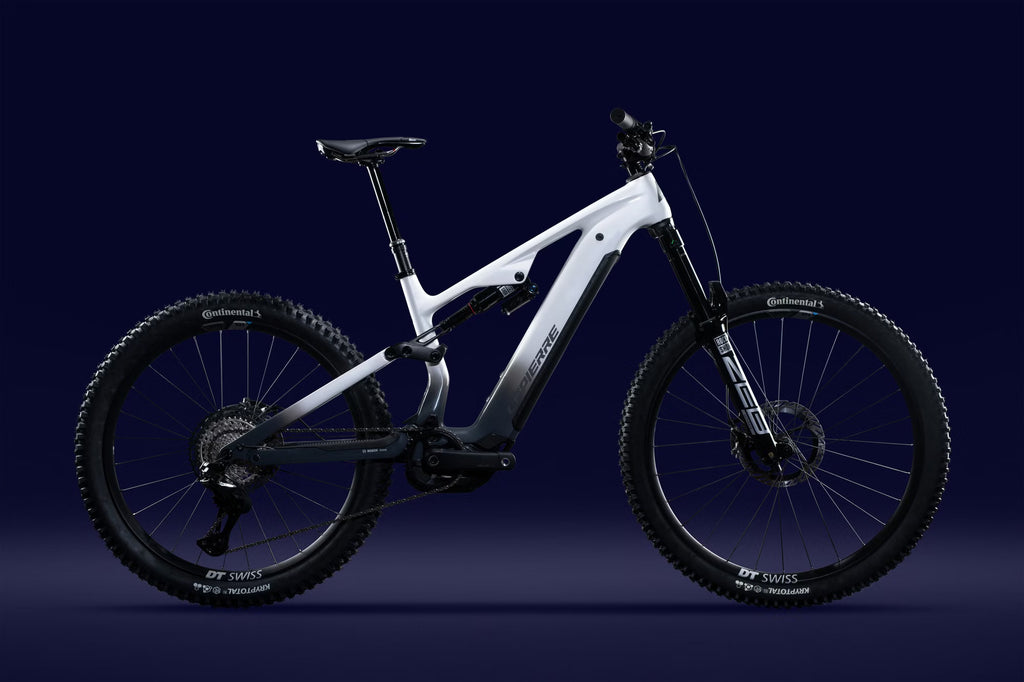 Lapierre Overvolt AM CF 10.8 – VTT Électrique Carbone Bosch 800Wh 120 Nm Shimano XTR 12v MX 29/27.5" – Blanc/Gris 2026 – Taille S