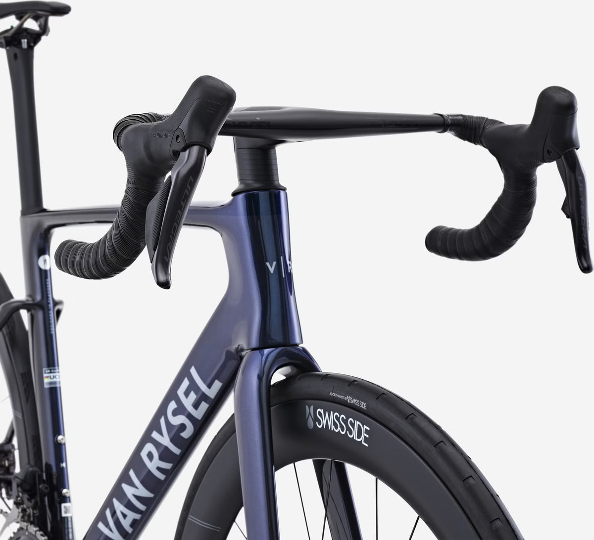 Vélo de Route Van Rysel RCR Pro Combo Deda x Van Rysel Shimano Ultegra Di2 12V 700 mm Bleu/Noir