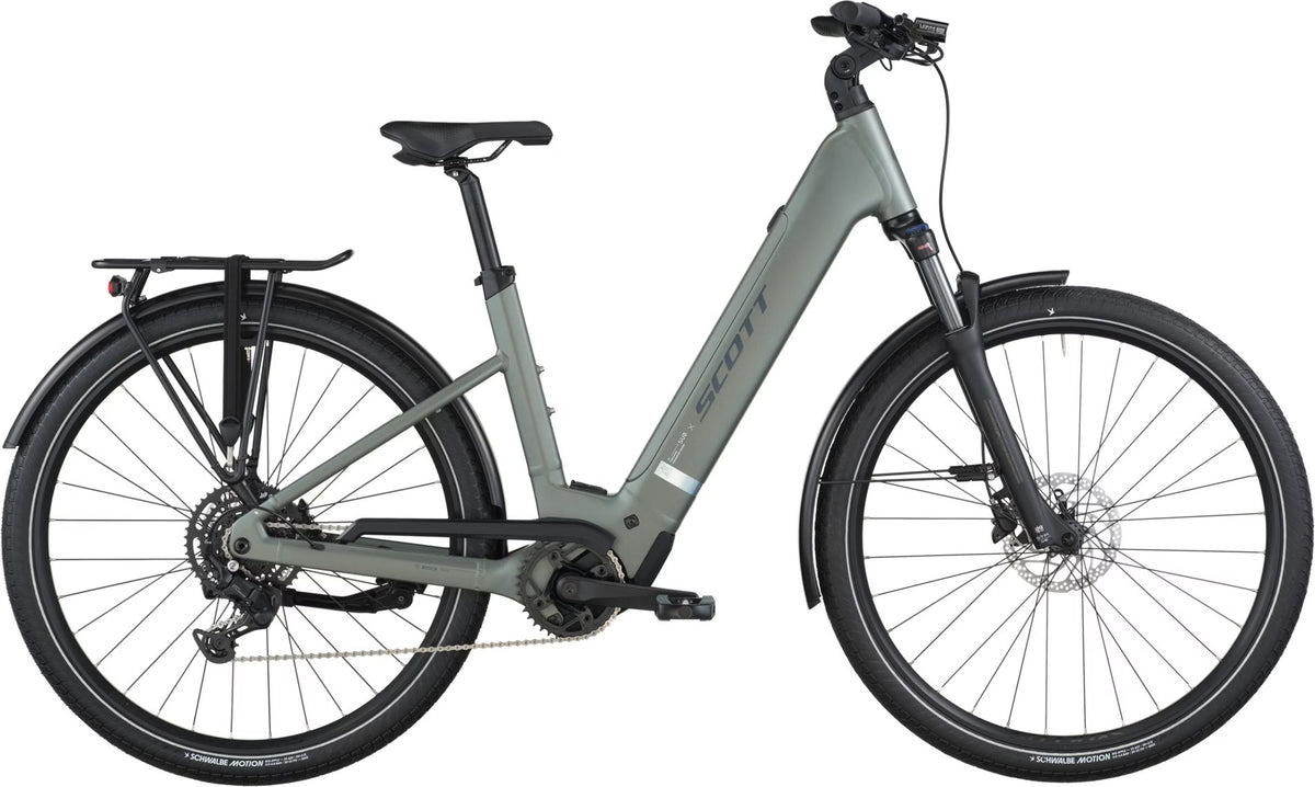 Vélo de Ville Électrique Scott Sub Sport 30 Wave Shimano Cues 9V 540Wh 700mm Vert 2026