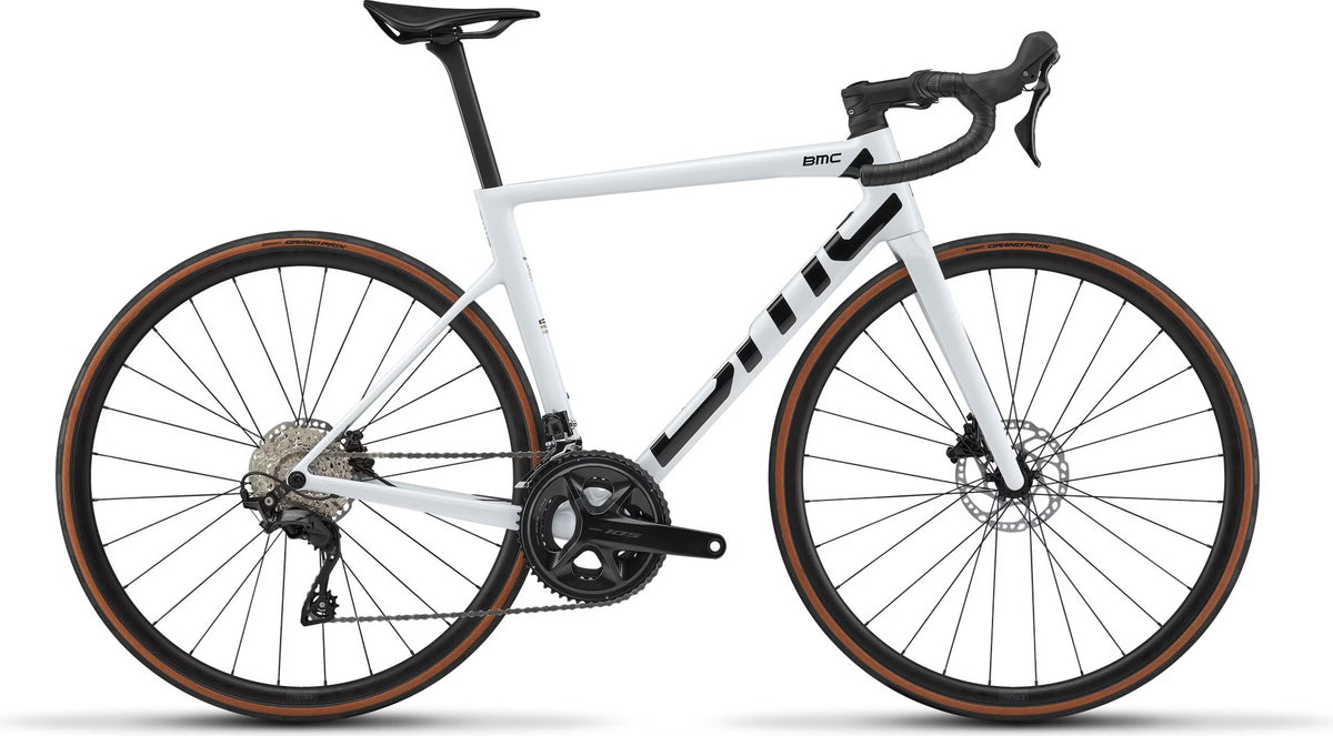 Vélo de Route BMC Teammachine SLR Three Shimano 105 12V 700 mm Blanc/Noir 2027