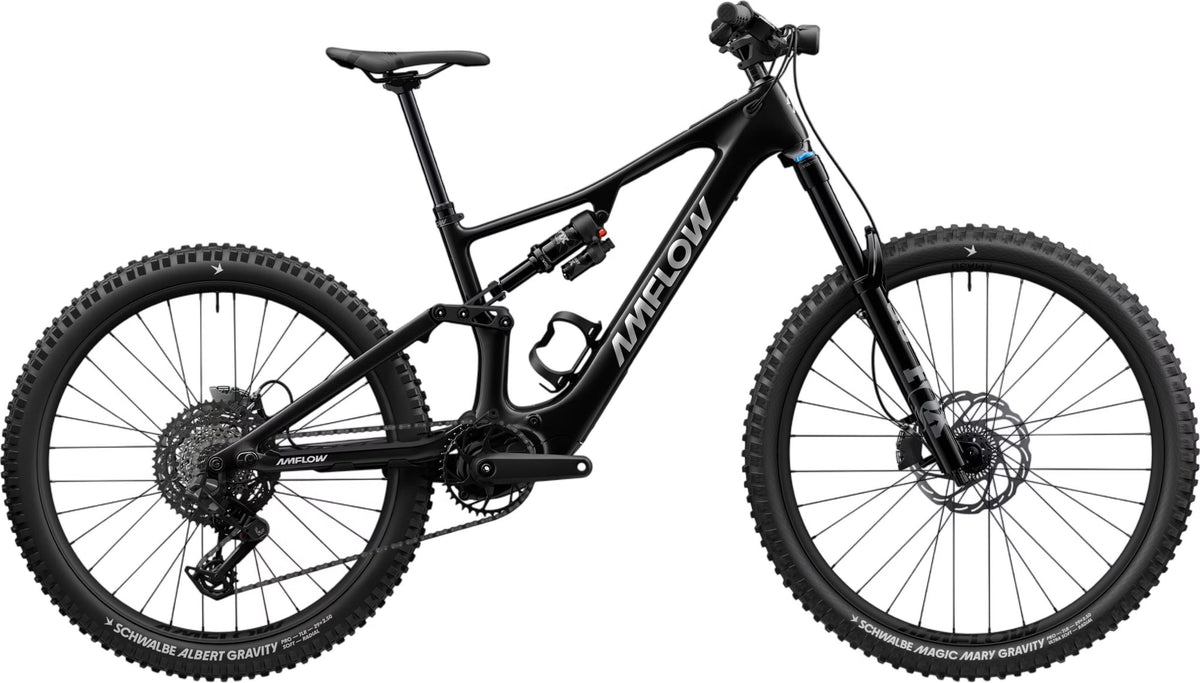 Amflow PX Carbon – VTT Électrique Tout-Suspendu DJI Avinox 150 Nm 700Wh SRAM Eagle AXS 29"/27.5" – Noir 2026