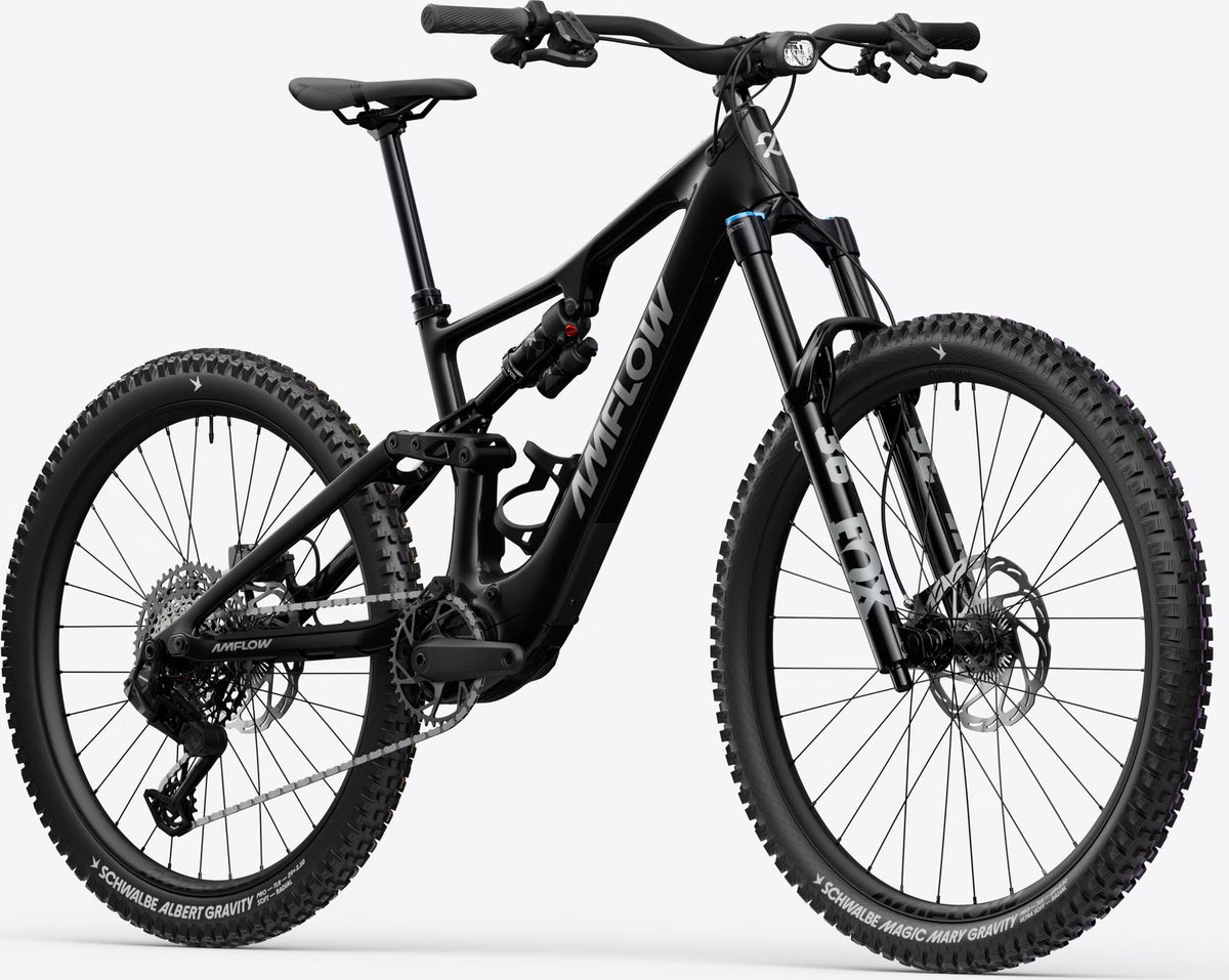 Amflow PX Carbon – VTT Électrique Tout-Suspendu DJI Avinox 150 Nm 700Wh SRAM Eagle AXS 29"/27.5" – Noir 2026
