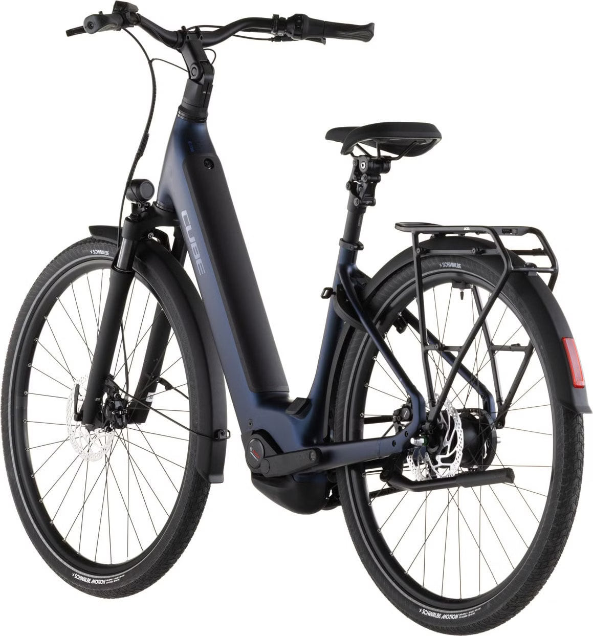 Vélo de Ville Électrique Cube Supreme Hybrid Deluxe One 600 Easy Entry Shimano Nexus 5V Courroie 600Wh Bleu Indigo 2026
