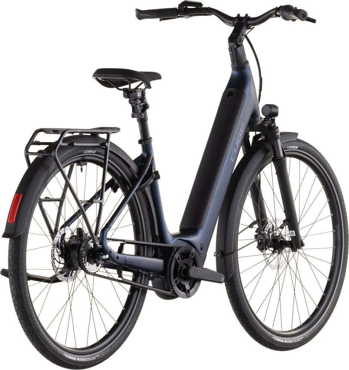 Vélo de Ville Électrique Cube Supreme Hybrid Deluxe One 600 Easy Entry Shimano Nexus 5V Courroie 600Wh Bleu Indigo 2026