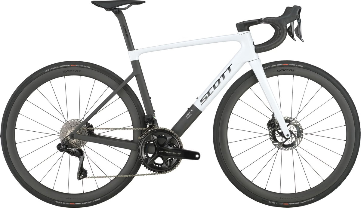 Vélo de Route Scott Addict RC Pro Shimano Dura-Ace Di2 12V 700 mm Blanc/Noir 2026