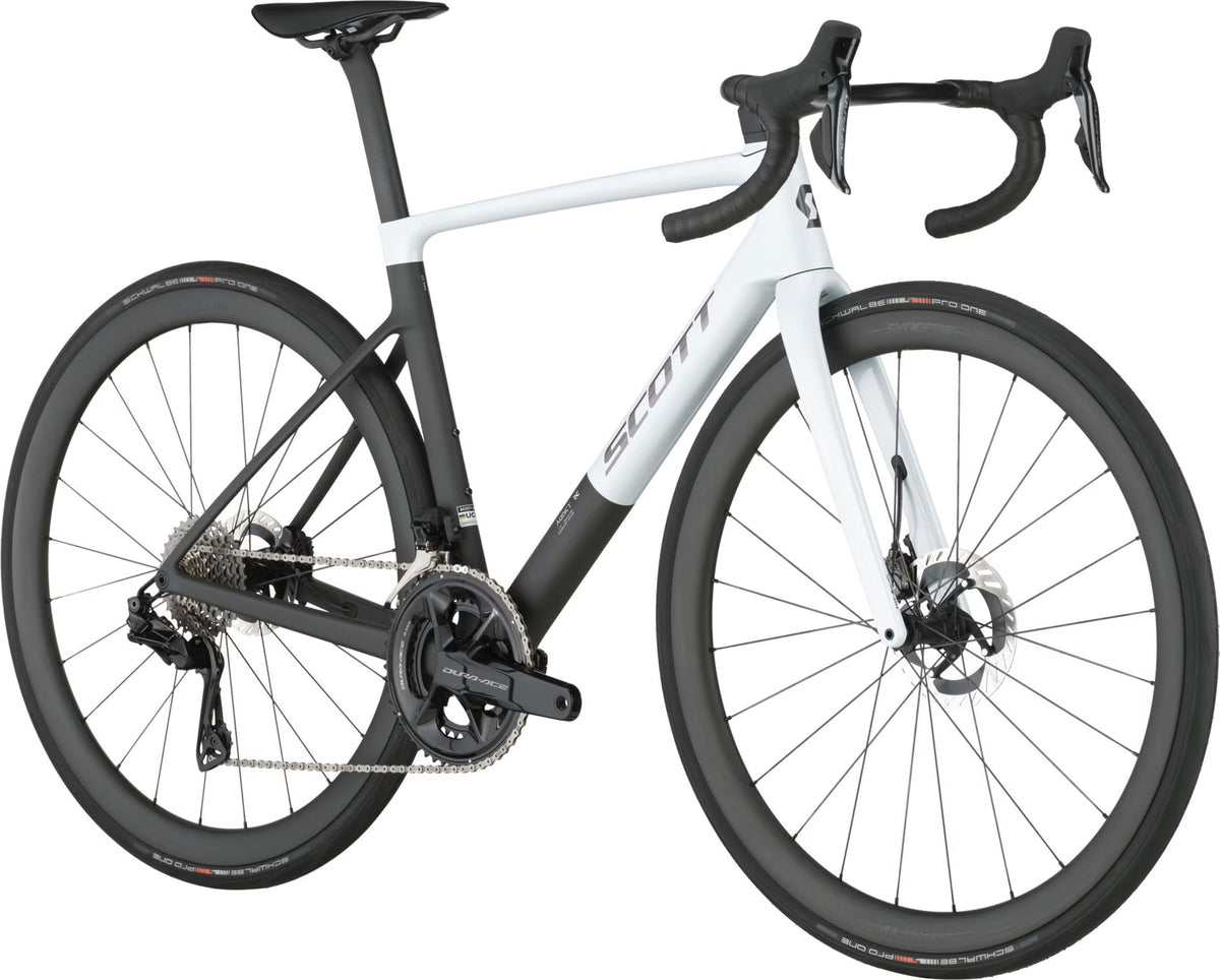 Vélo de Route Scott Addict RC Pro Shimano Dura-Ace Di2 12V 700 mm Blanc/Noir 2026