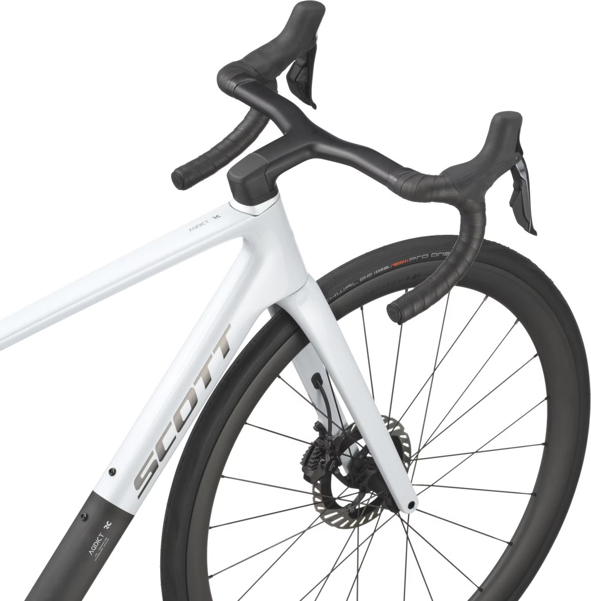 Vélo de Route Scott Addict RC Pro Shimano Dura-Ace Di2 12V 700 mm Blanc/Noir 2026