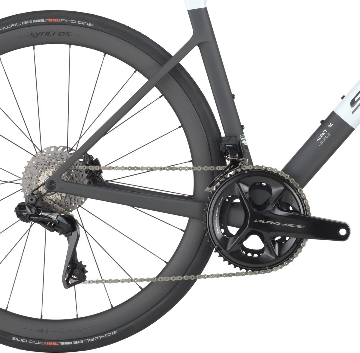 Vélo de Route Scott Addict RC Pro Shimano Dura-Ace Di2 12V 700 mm Blanc/Noir 2026