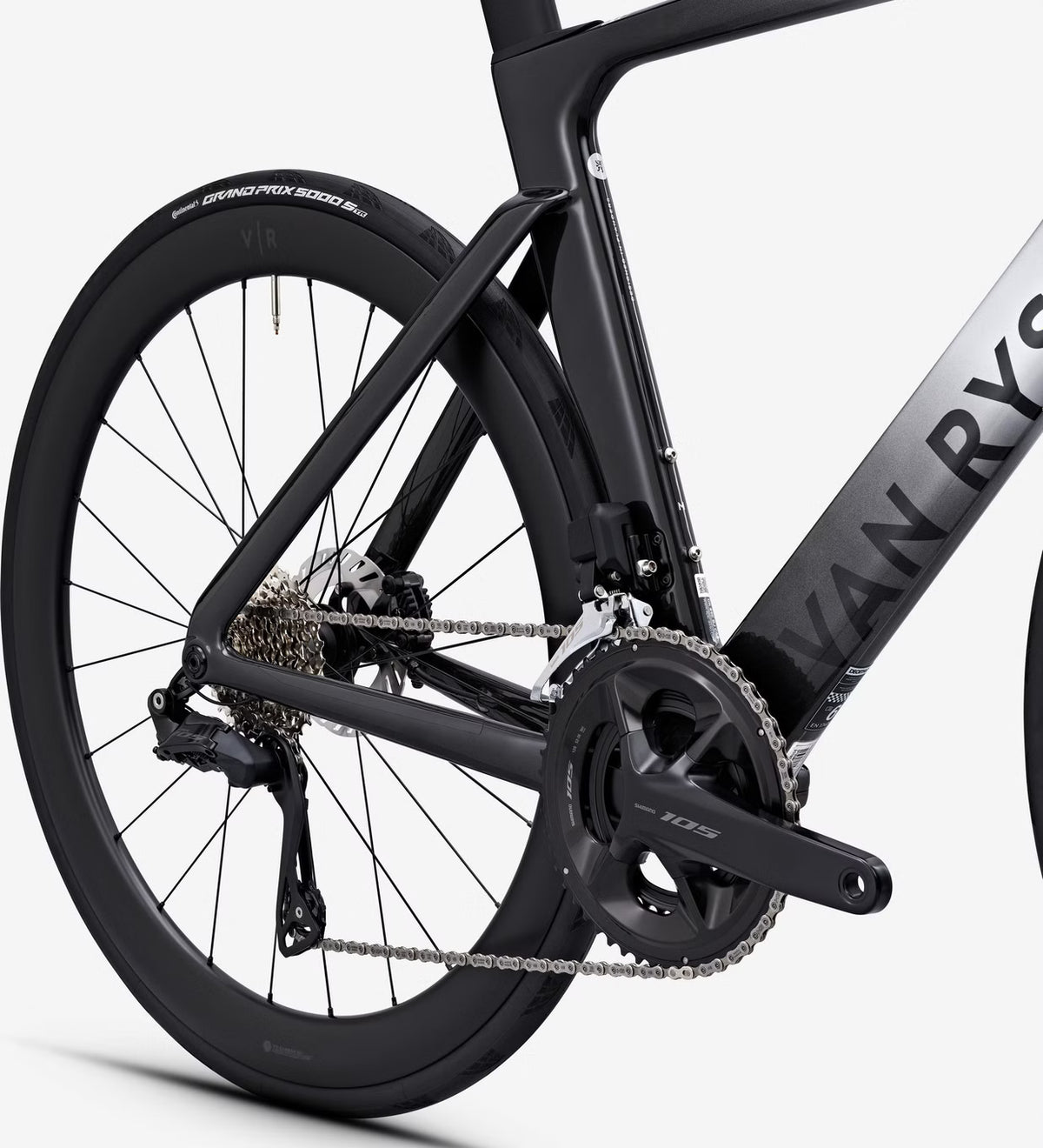 Vélo de Route Van Rysel RCR-F Pro Shimano 105 Di2 12V 700 mm Gris Lunaire 2026