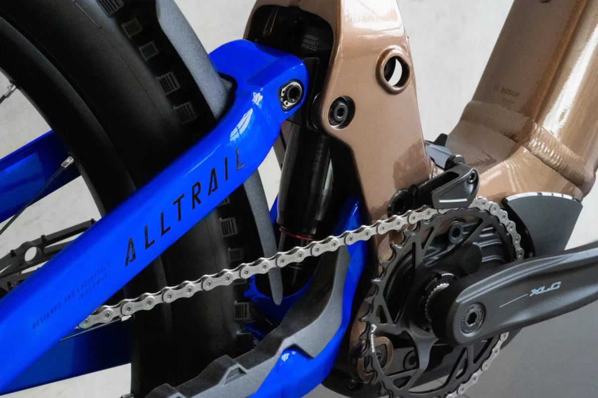 Haibike AllTrail 6 29"/27.5" VTT Électrique Tout-Suspendu Bosch 800 Wh Marron/Bleu 2026