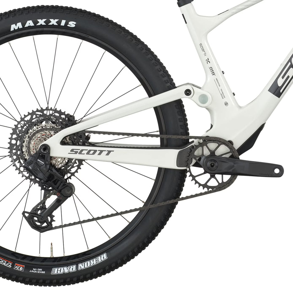 Scott Spark RC Team – VTT XC Tout-Suspendu Carbone SRAM S1000 Eagle AXS 12v 29" – Blanc/Gris 2026