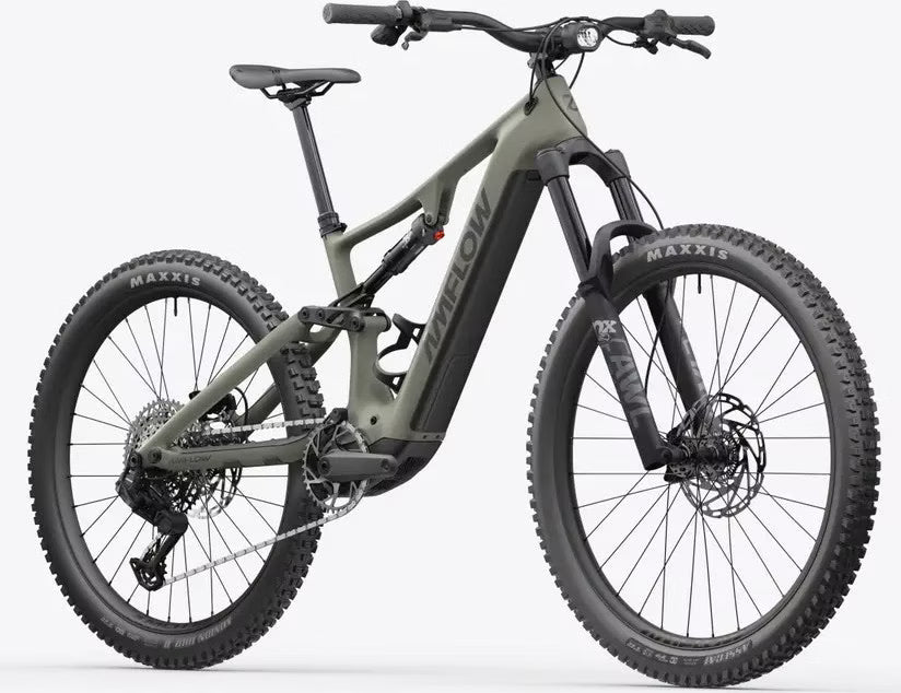 VTT Électrique Tout-Suspendu Amflow PR Carbon 12v 800 Wh DJI 125 Nm 29''/27.5'' Vert 2026