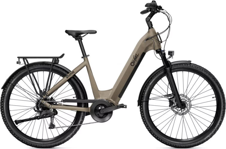 Vélo de Ville Électrique O2feel Duma Adventure 5.1 Shimano Cues 9V 730Wh 27.5" Beige